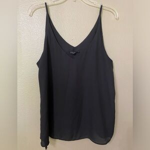 Stella Luce Spaghetti Strap Black Large Tank Top